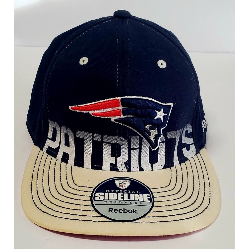 Reebok NFL New England Patriots Baseball Cap NWT Navy/Cream/Red/White Paneled